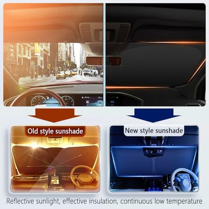 Car Windshield Sun Shade, Foldable Sun Shade - Image 3