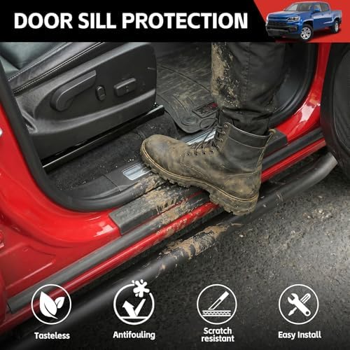 Door Sill Guards Kit Fit for 2015-2022 Chevy Colorado Accessories Entry Guard - Image 4
