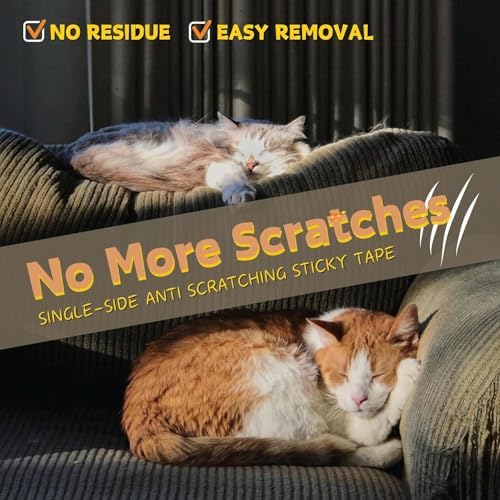 Anti-Cat Scratch Furniture Protector, Single-Side Cat Couch Scratch Protector - Image 2