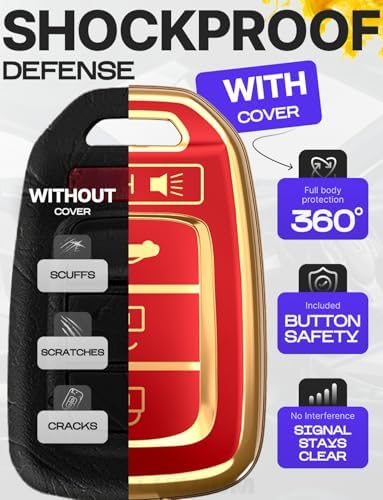 Lucrum Compatible with Honda Key Fob Cover & Keychain - Image 4