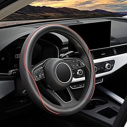 YHONGJT Soft Microfiber Leather Anti-Slip Car Steering Wheel Cover, Universal by Unknown