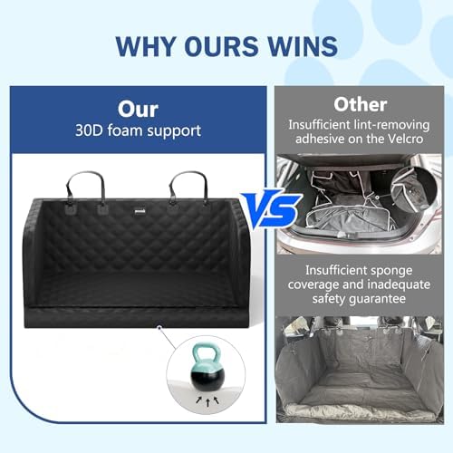 Pecute SUV Cargo Liner for Dogs, Water Resistan Pet Trunk Cover - Image 4