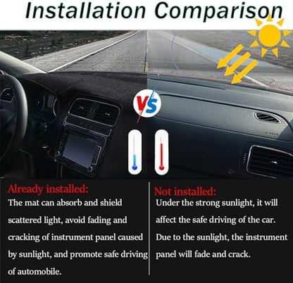 Dashboard Mat Cover for Toyota Camry 2012 2013 2014 2015 2016 2017 Nonslip - Image 2