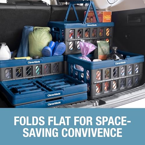 CleverMade Eco Collapsible Shopping Basket - Image 3