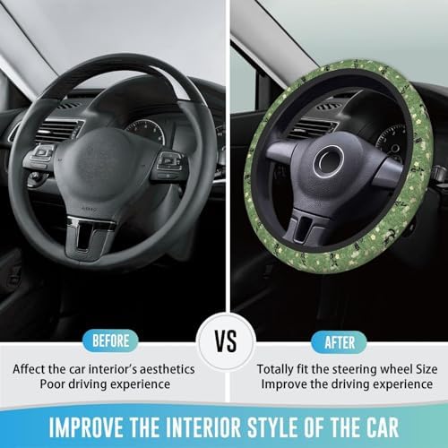 Steering Wheel Cover 15 Inch Breathable Anti Slip - Image 3