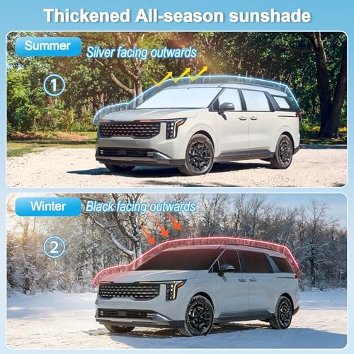 KMF 8pcs Thicken Sun Shades for Lexus NX 2015-2021 Accessories, Custom Fit - Image 6