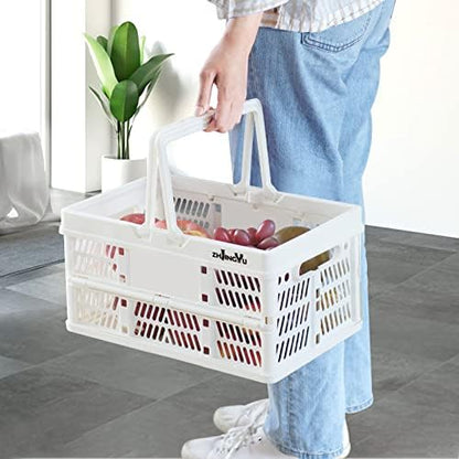 Plastic crates for storage, plastic baskets for organizing, 14.96x9.84x7.87" - Image 2