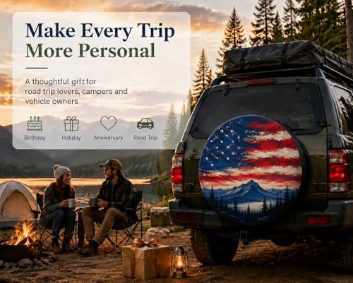 Spare Tire Cover, 420D Oxford Fabric Waterproof Tire Cover - Image 5