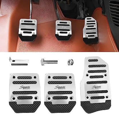 Ziciner 3PCS Non-Slip Car Pedal Pads, Manual Gearbox Gas Pedal Brake Pedal Cover by Ziciner