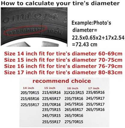Sunflower Aztec Tire Covers Boho Leopard Heavy Duty Wheel Protectors - Image 4