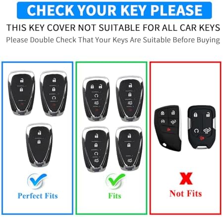 QBUC for Chevy Key Fob Cover, 3-Button Design - Image 2