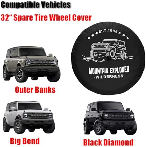 Spare Tire Covers for Ford Bronco 2021-2026, - Image 3