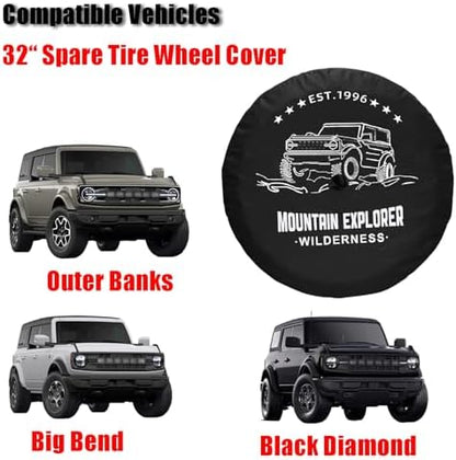Spare Tire Covers for Ford Bronco 2021-2026, - Image 3