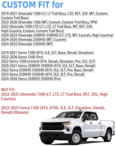 SKYLOTEC Dash Cover Mat for 2019-2025 Chevy Silverado 2019-2023 GMC Sierra - Image 3
