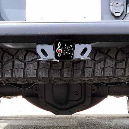 Auto Hitch Cover for Trucks Music Notes, Swirl Treble Love Music Sheet Notes - Image 6