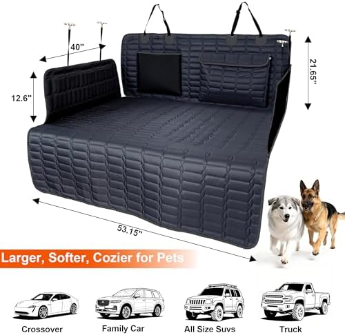 Reliadura SUV Cargo Liner for Dogs, Waterproof Pet Trunk Cover - Image 4
