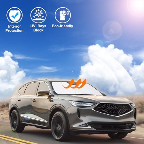Windshield Sun Shade for 2021-2026 Acura MDX Accessories - Image 4