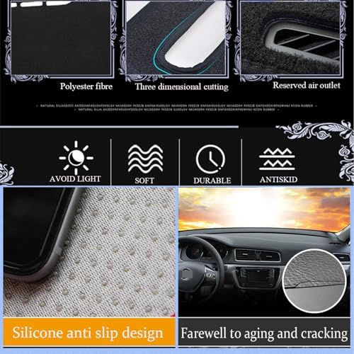 Dashboard Mat Cover for Chevy Blazer RS 2019-2025 2026 Nonslip Center Console - Image 4