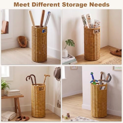 OwnMy Rattan Umbrella Holder for Entryway - Image 7