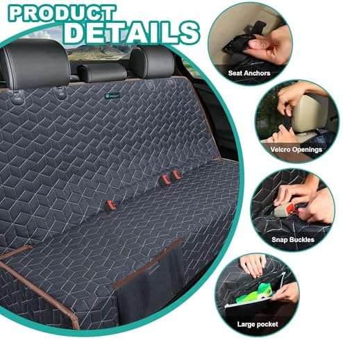 Meginc Bench Seat Covers for Trucks, Dog Car Seat Covers for Ford - Image 7