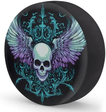 Cool Skull Gothic Spare Tire Cover Dust-Proof Wheel Protector - Image 2