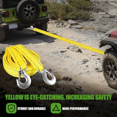 2 Pack Tow Straps Rope Heavy Duty - Image 6