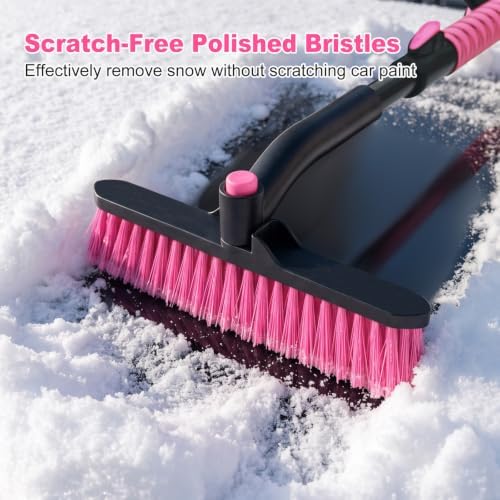 44 Inch Extendable Snow Brush for Car, Ice Scraper - Image 2