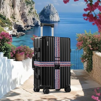 2 Pack Luggage Straps for Suitcases Patriotic Stars and Stripes for Trips - Image 5