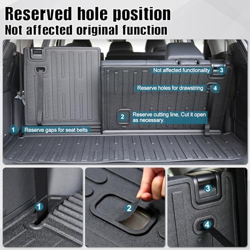 Cargo Mat for Toyota Highlander Hybrid/Gas 2020-2026 Accessories - Image 6