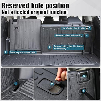 Cargo Mat for Toyota Highlander Hybrid/Gas 2020-2026 Accessories - Image 6