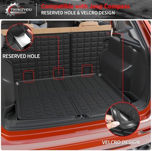 Cargo Mat & Backrest Mats for 2017-2025 2026 Jeep Compass - Image 3