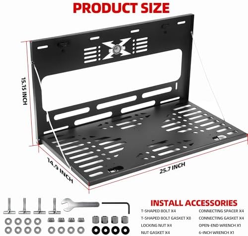 X-Style Tailgate Table for Ford Bronco 2/4 Door 2021-2025, US Flag No-Drill - Image 2