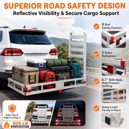 500 lb Trailer Hitch Cargo Carrier - Image 5