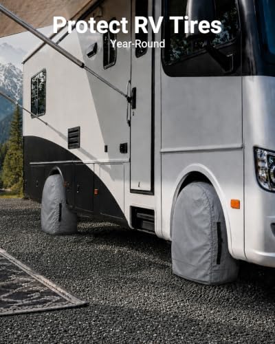 RV Tire Covers Set of 4, Fits 23"to 26" Tires - Image 2