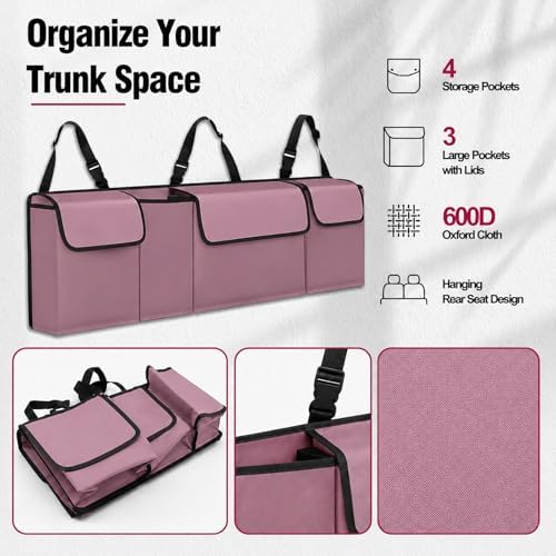 Car Trunk Organizer, Waterproof Backseat Hanging Large Storage - Image 5