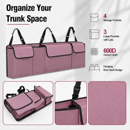 Car Trunk Organizer, Waterproof Backseat Hanging Large Storage - Image 5