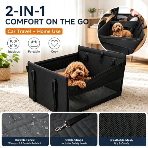 Pet Car Seat Cover, Rear Seat Dog Cover, seat Cover/Waterproof/pet Hammock - Image 6