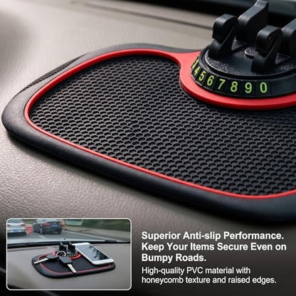 Multifunction Car Anti-Slip Mat, Large Sticky Pad & Rotatable Phone Holder & - Image 4