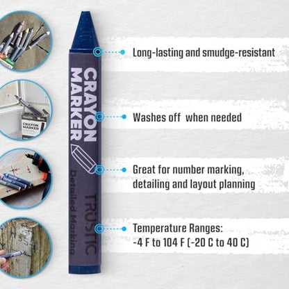 Lumber Crayon for Wood, Tire Paint Marker Crayons - Image 2