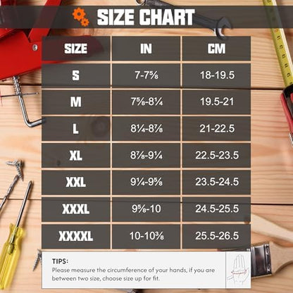 HANDLANDY Work Gloves for Men & Women, Utility Mechanic Working Gloves Touch - Image 7