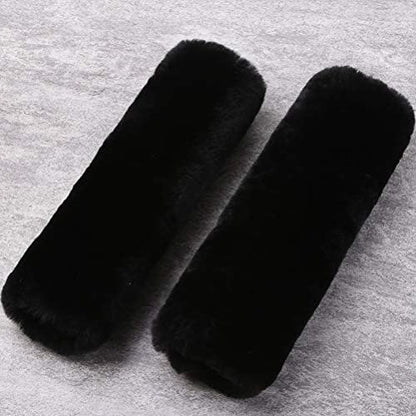 OGLAND 2 Pack Sheepskin Car Seat Belt Cover Pads | Wool Seatbelt Cushions by OGLAND