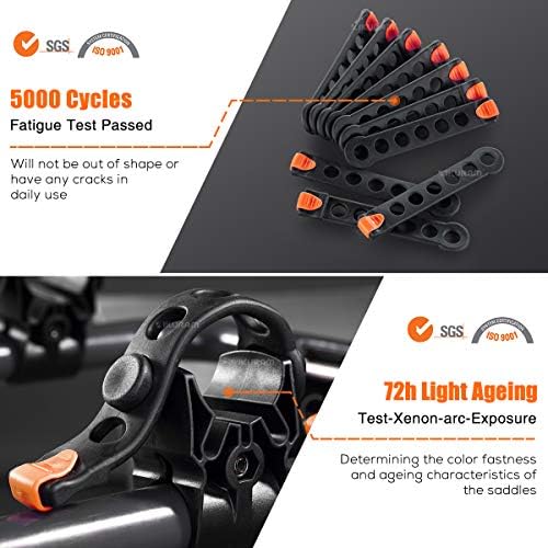 IKURAM R 4 Bike Hitch Mount Foldable Bicycle Carrier, Fits 2" Receiver - Image 5