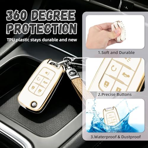 for Chevy Key Fob Cover, Premium Soft TPU Full Protection Key Cover - Image 5