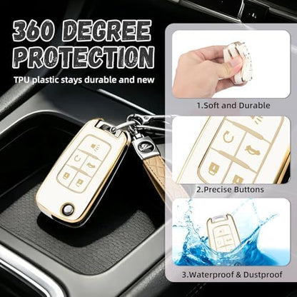 for Chevy Key Fob Cover, Premium Soft TPU Full Protection Key Cover - Image 5