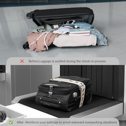 Luggage Straps for Suitcases, Adjustable Luggage Elastic Belt, Travel - Image 5