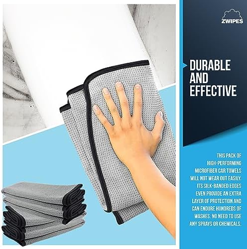Zwipes Auto 879-12 Professional Microfiber Waffle Drying Towel, 25 in. x 35 in - Image 2