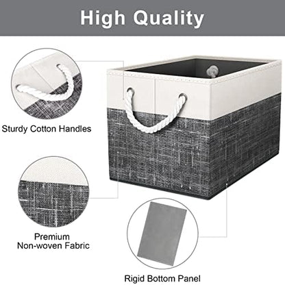 Fab totes Storage Bins 4-Pack, Foldable Storage Baskets - Image 3