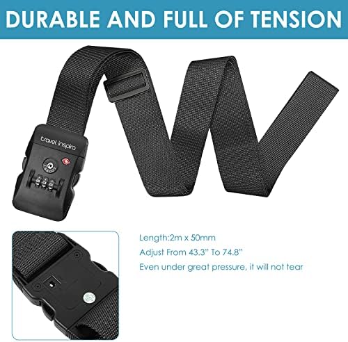 Travel Inspira Luggage Straps for Suitcases - Image 5
