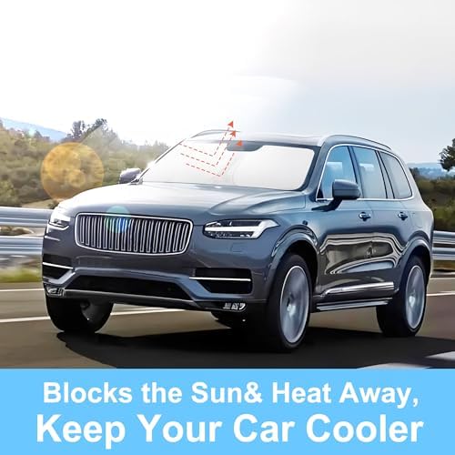 Windshield Sun Shade for 2016-2025 2026 Volvo XC90 Accessories - Image 6