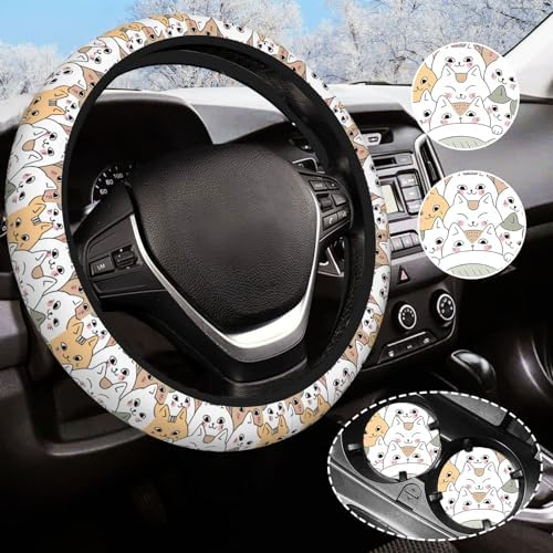 Cat Steering Wheel Cover Anti-Slip Universal by Olemier